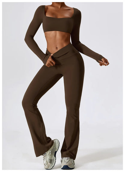 Elysian Flared Leggings Long Sleeve Set