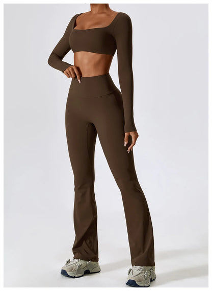 Elysian Flared Leggings Long Sleeve Set