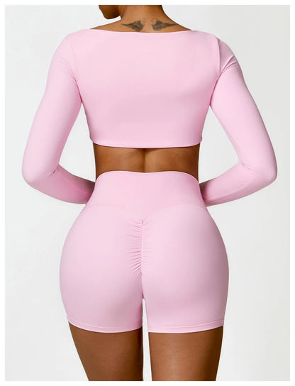 Scrunch Butt Long Sleeve Set