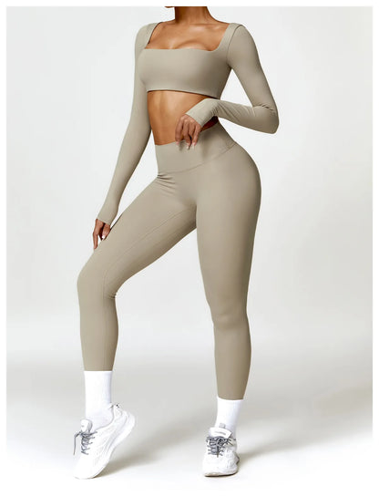 Scrunch Butt Long Sleeve Set