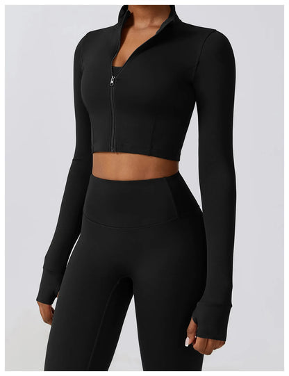 Essence Three Piece Jacket + Bra Leggings Set