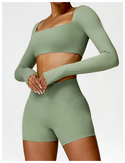 Scrunch Butt Long Sleeve Set