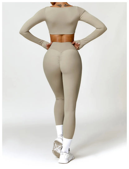 Scrunch Butt Long Sleeve Set