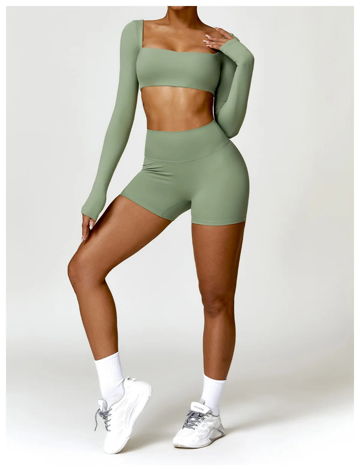 Scrunch Butt Long Sleeve Set