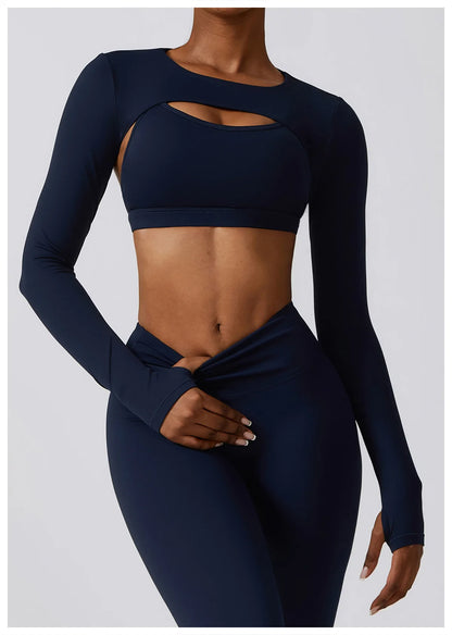 Essence Three Piece Long Sleeve + Bra Set